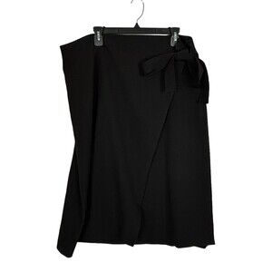 ASOS Black Wrap Tie Skirt Women’s 16